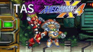 Mega Man X4 "Ultimate Armor" TAS by HappyLee - part 3 [Storm Owl & Split Mushroom]