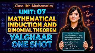 11th Mathematics Unit: 07 (Mathematical Induction &amp; Binomial Theorem) Live Class | First year Maths