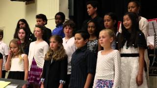 Choir Performance by 5th Grade Roosevelt Elementary Students on 5/7/14