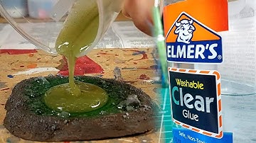 PVA-zwembad en plasterrein: mijn poging om water te simuleren met transparante lijm