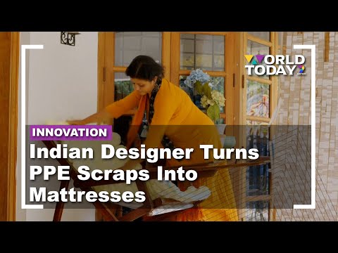 Indian Designer Turns PPE Scraps Into Mattresses | World Today