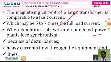 Lecture Video 7 18EE72 Module 1  Introduction to power system protection Dr  K V Ramanareddy