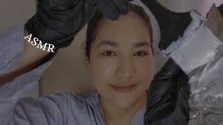 ASMR - Making Hair Highlights With Aluminum Foil