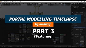 Teleportation Portal Asset - Part 3 - Texturing | Time-lapse | Blender 2.8 | Eevee