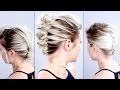 3 HEATLESS Up-Dos For Short Hair Tutorial | Milabu