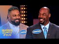 NFL Legends grab an early lead over the Pro-Bowlers! | Celebrity Family Feud