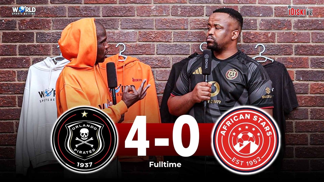 Masilela Will Be National Team Player | Orlando Pirates 4-0 African Stars | Junior Khanye
