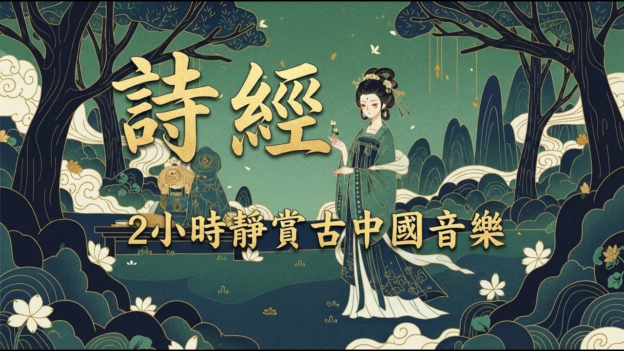 2 Hour The Book of Songs| Ancient Chinese Poetry for Sleep & Study | 诗经名篇：关雎 & 蒹葭 | 2小时循环 唯美古风 助眠 冥想