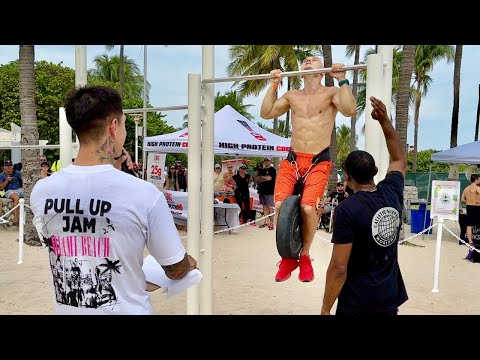Deny Montana's Weighted Pull Ups with 45 lbs / 20.4 kg
