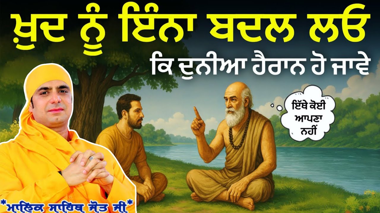 ਖ਼ੁਦ ਨੂੰ ਇੰਨਾ ਬਦਲ ਲਓ ਕਿ ਦੁਨੀਆ ਹੈਰਾਨ ਹੋ ਜਾਵੇ 😱 Satsang - Malik Sahib Jot Ji 