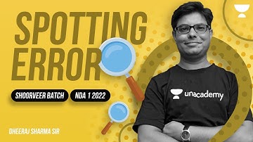 SPOTTING ERRORS TEST || ENGLISH GRAMMAR  || NDA 2 2022  ||  AKRAMAN 3.O || DHEERAJ SIR