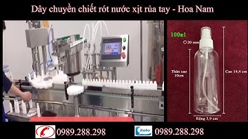Dây chuyền chiết rót nước xịt rửa tay