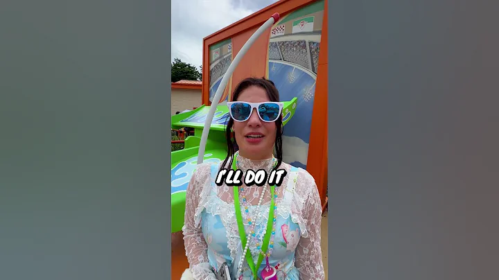 I Can't BELIEVE She YELLED THAT From The Top Of This Ride! #shorts