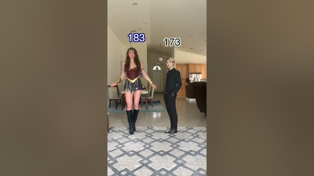 BTS Height Comparison 💃🏻 #wonderwoman