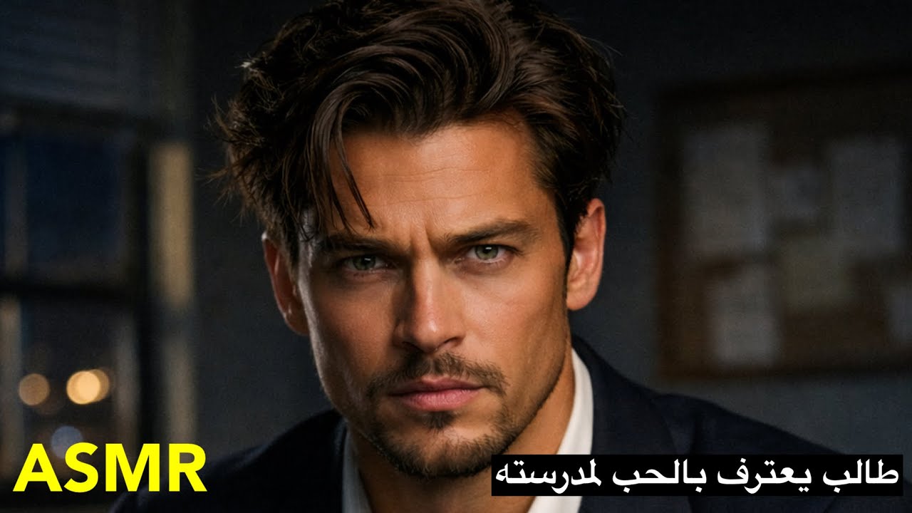 طالب يعترف بالحب لمدرسته اسمر عربي غزلarab asmr student confesses his love to his teacher flirty 