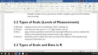 Variable Types, Measurement Scales, and Data Structures in R