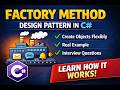Day 2: Factory Method Design Pattern in C# Explained | Real Example | Design Patterns Tutorial