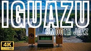 IGUAZU Falls Smooth Jazz 🌿 4K Waterfall Nature Lounge Music for Relax, Study & Sleep screenshot 4