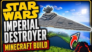 Star Wars Imperial Destroyer Minecraft Build, starship StarWars External overview of ship, on PS5
