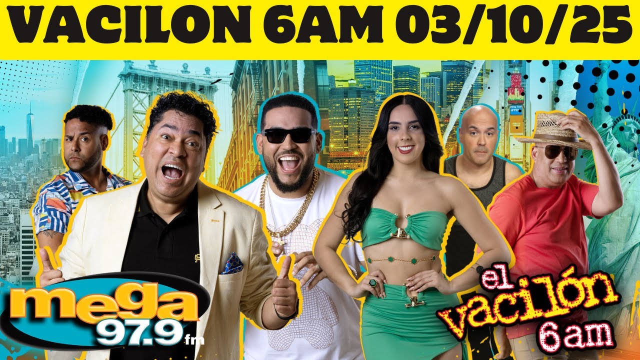 Mega 97.9 El Vacilón de la Mañana EN VIVO LUNES 03/10/25