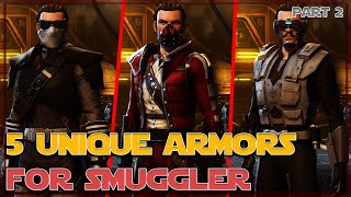 5 unique armors for Smuggler | PART2 | SWTOR 2021