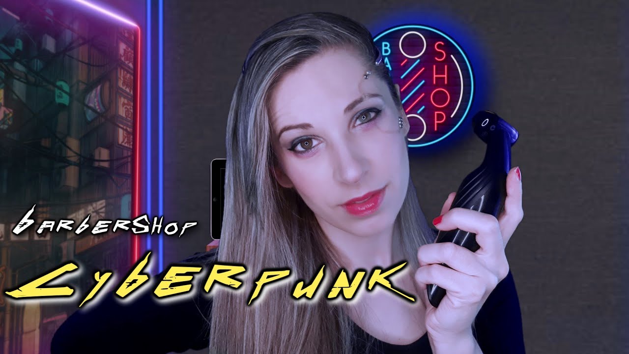 ASMR CYBERPUNK en 2077 |BARBERSHOP (Cinemático) | Sonido de Lluvia | SusurrosdelSurr | Español