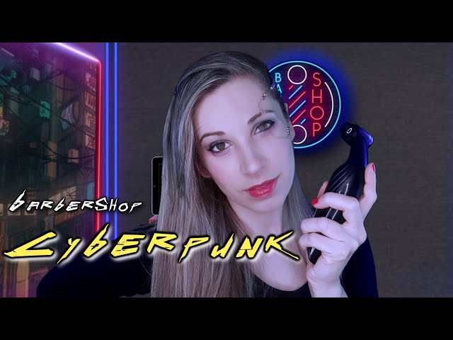 ASMR CYBERPUNK en 2077 |BARBERSHOP (Cinemático) | Sonido de Lluvia | SusurrosdelSurr | Español