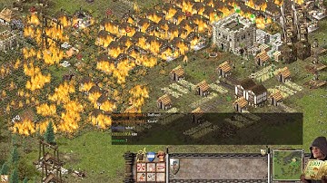 Stronghold 1 Definitive Edition - 4v4 Multiplayer Gameplay (PC/UHD)