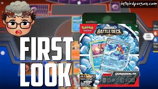 First Look at the Quaquaval ex Deluxe Battle Deck! - (Pokemon TCG Deck List + Matches)