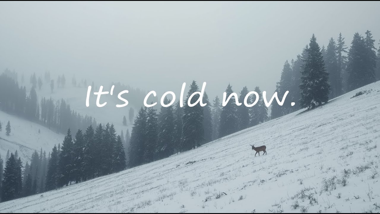It's cold now