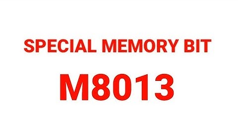 PLC Special memory bit M8013 part-2 #plc #mitsubishi #automation #special