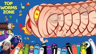 Wormszoneio   giant slither snake top 01   epic worms zone best gameplay  rohitgamings9z 