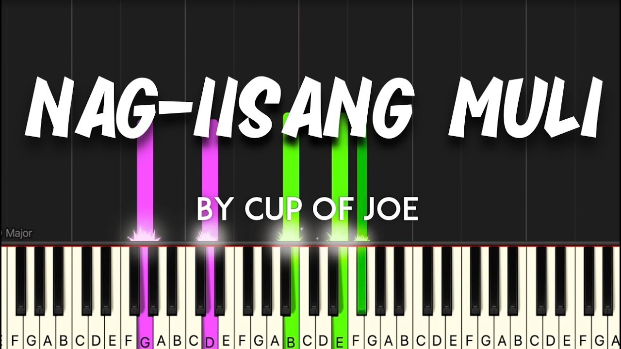 Nag-iisang Muli by Cup of Joe synthesia piano tutorial + sheet music