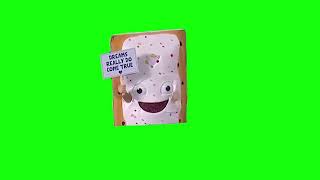 Pop Tarts Bowl Mascot - Green Screen