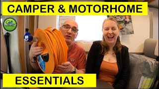 Camper and Motorhome Equipment Essentials | THE CAMPING EQUIPMENT WE USE