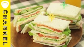 サンドイッチをキレイに切る裏ワザ　スパッと爽快！｜C CHANNELライフスタイル