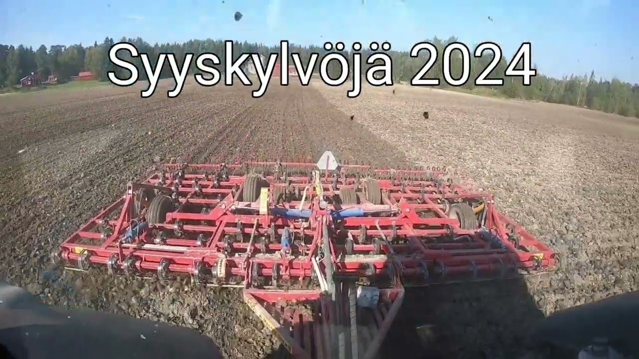 Syksyistä kyntöä, äestystä ja kylvöä 2024
