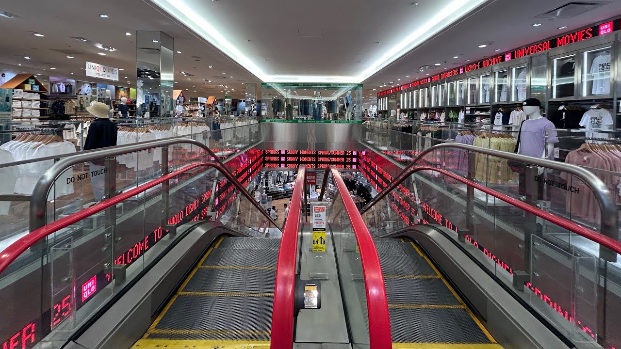 Kone Escalators At Uniqlo Disney Springs Town Center In Lake Buena Vista, FL