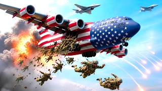 13 minutes ago! Three US C-130 aircraft carrying the President were destroyed by Yak-141 jets.