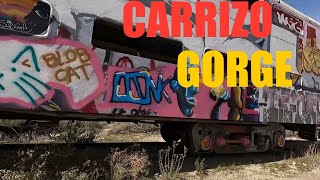 Abandoned train cars of Carrizo Gorge