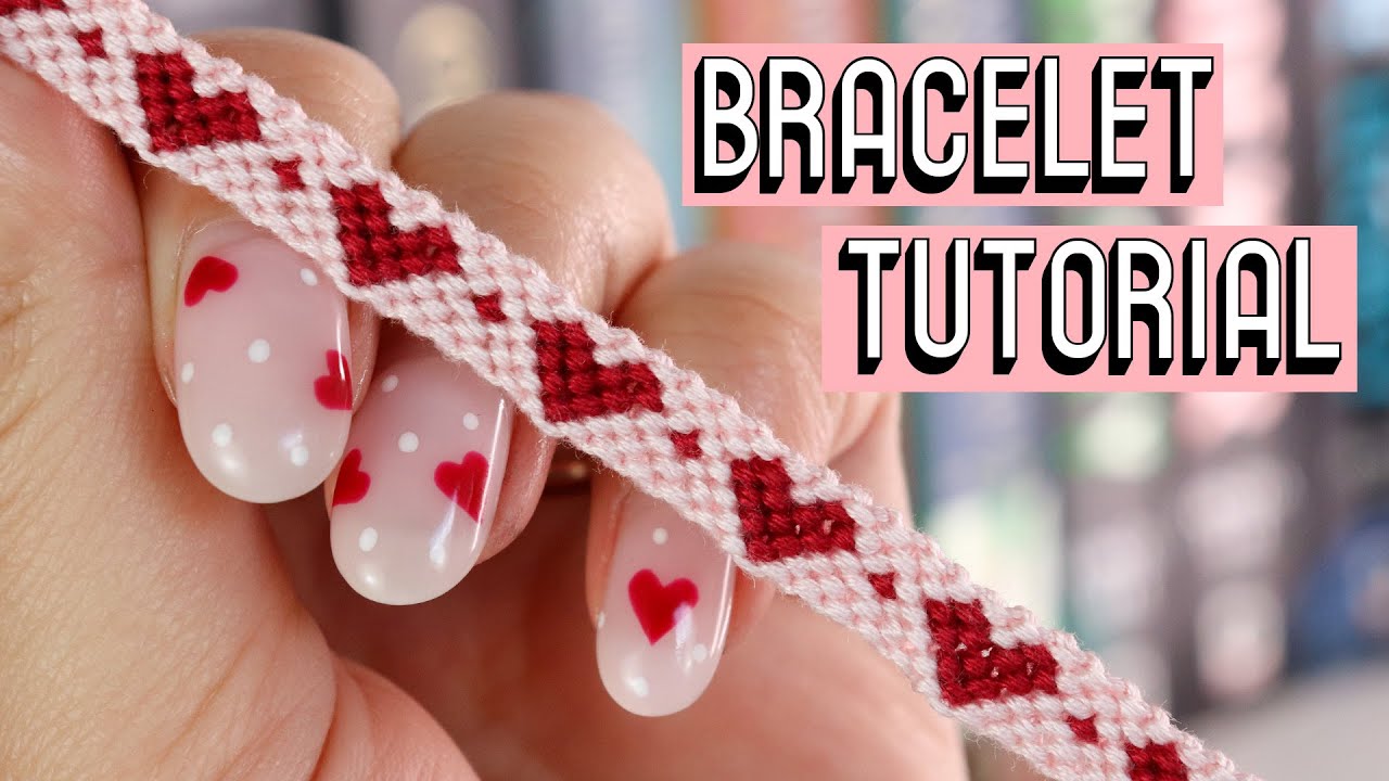 Dotted Hearts Bracelet Tutorial [CC] || Friendship Bracelets