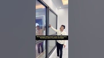 The newly designed sliding window system takes up less space and has more advantages #windows
