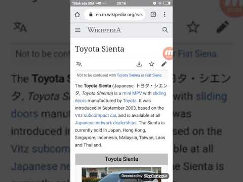 Wikipedia encyclopedia part 27 Toyota sienta - YouTube