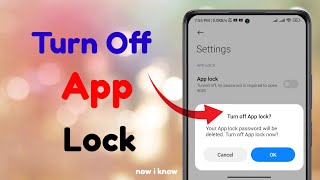 How To Remove App Lock Password 2023