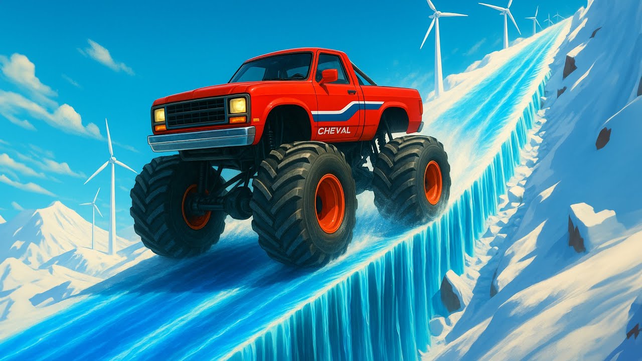 SARITURI PERICULOASE pe DRUMUL de GHEATA in GTA 5!