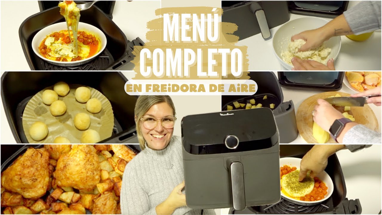 MENÚ COMPLETO en FREIDORA de AIRE *Descuento MOULINEX EASY FRY MEGA*