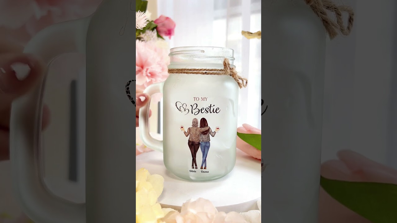 We'll Be Friends Until We're Old - Personalized Mason Jar Cup With Str –  Macorner