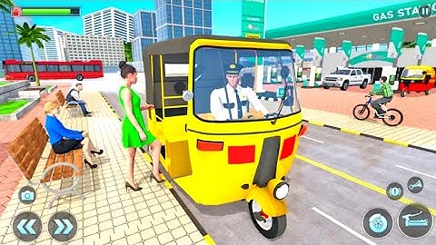 City Auto Tuk Tuk Rickshaw Driving - Rickshaw Game Android Gameplay