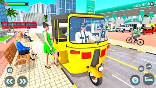 City Auto Tuk Tuk Rickshaw Driving - Rickshaw Game Android Gameplay screenshot 3