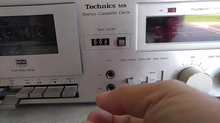 Vintage Technics M8 Cassette Tape Deck/Player Demo